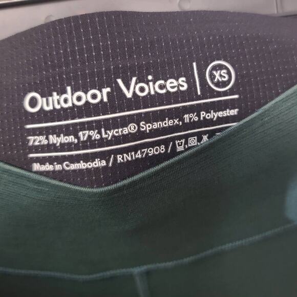 Outdoor Voices Tech Sweat 7/8 Flex Athletic Leggings Evergreen Size XS - Picture 4 of 4